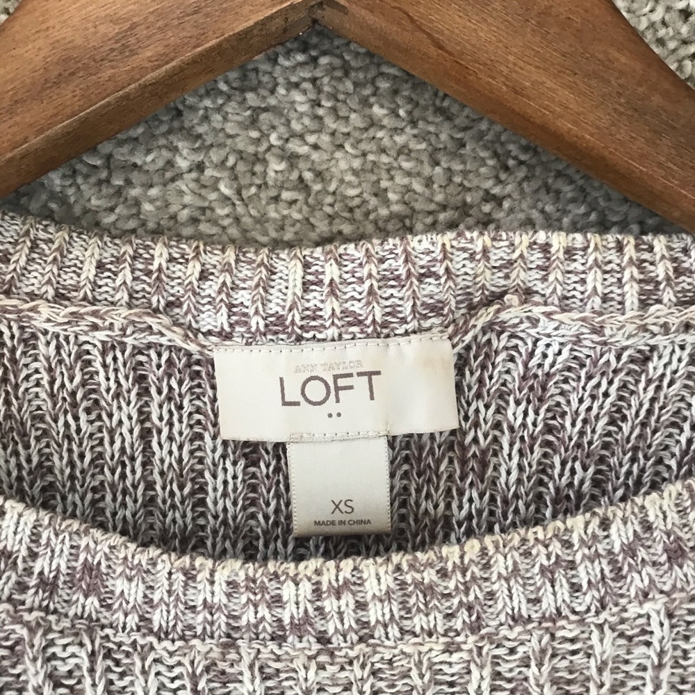 Loft Short Sleeve Long Knit Sweater